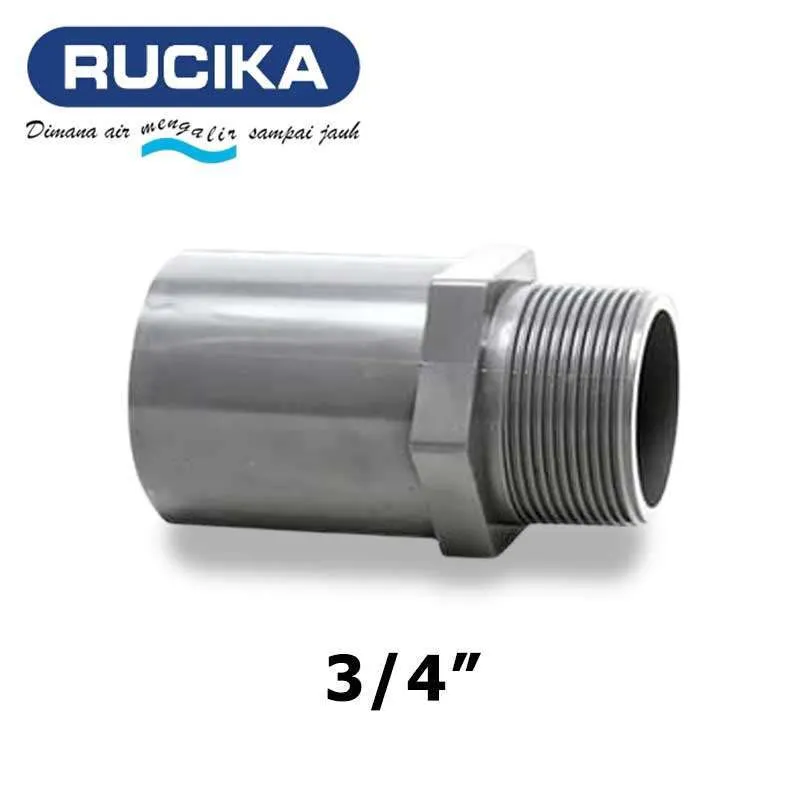 Socket drat luar 3/4 AW Rucika