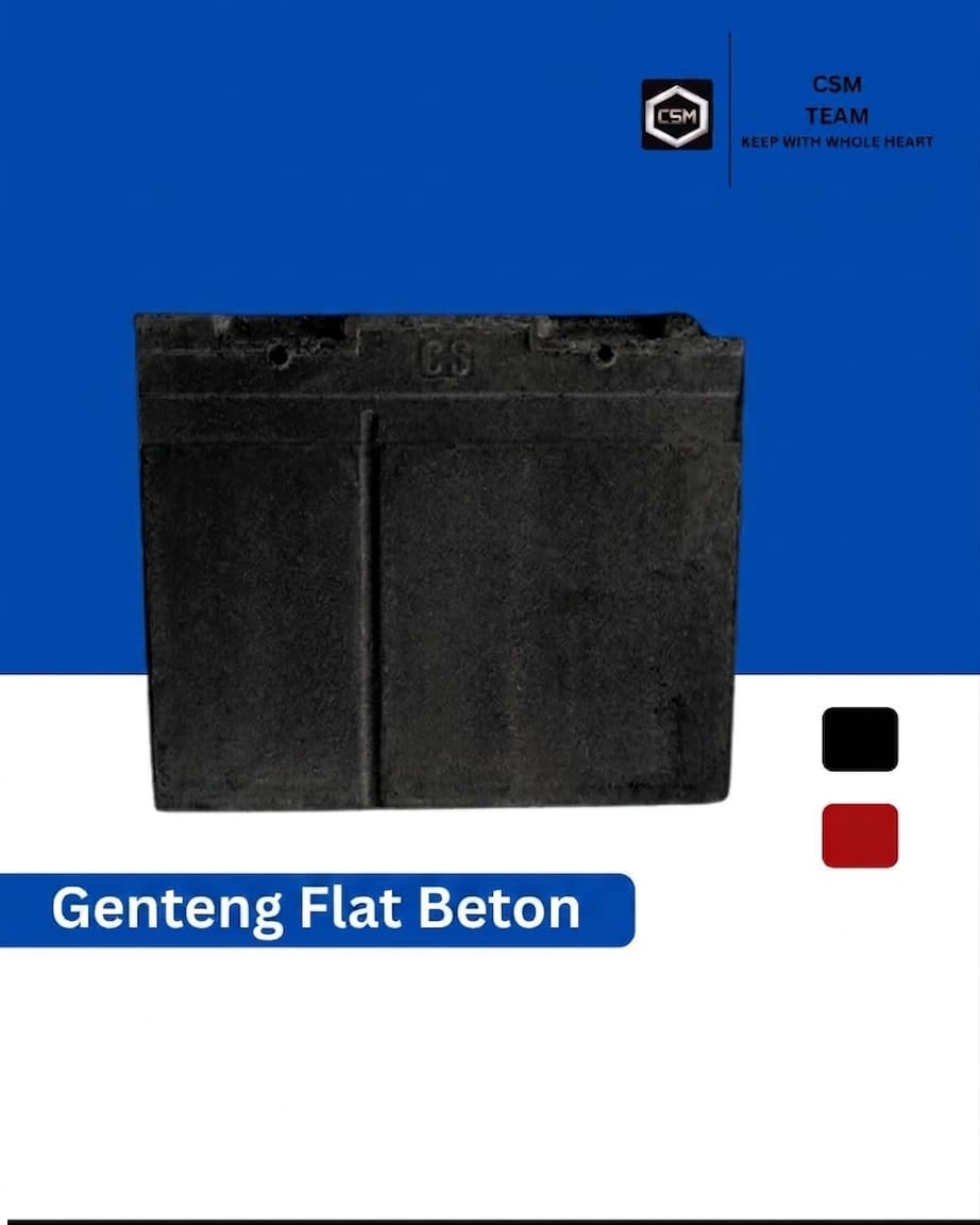 genteng beton flat hitam XO